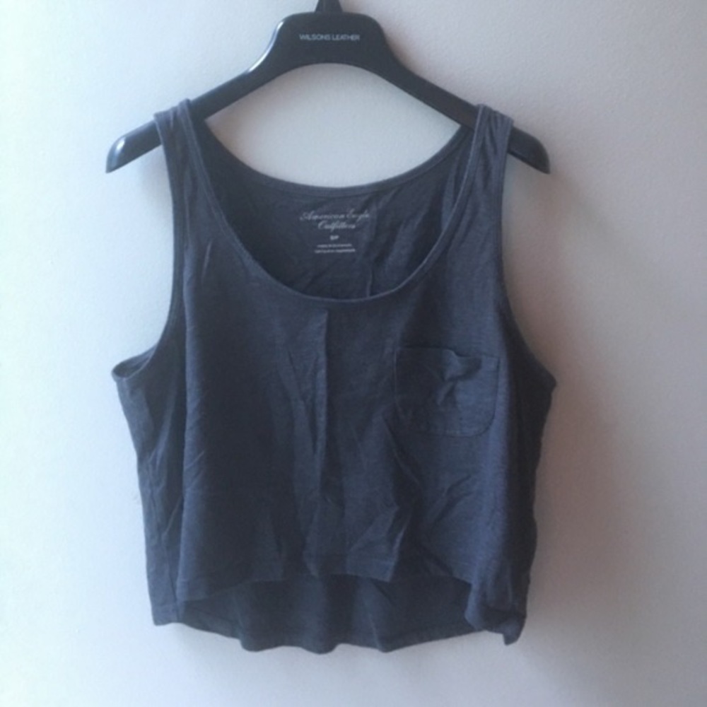 Grey aerie tank top with pocket